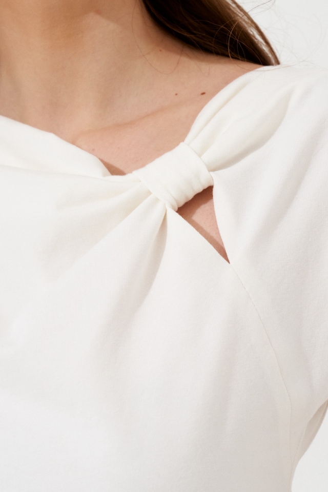 Хлопковая блуза Stephanie с декоративным элементом  арт: 6.1997 A1